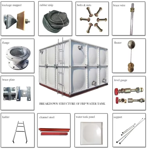 High Quality Hot Dipped Galvanized Steel Panel Water Tank