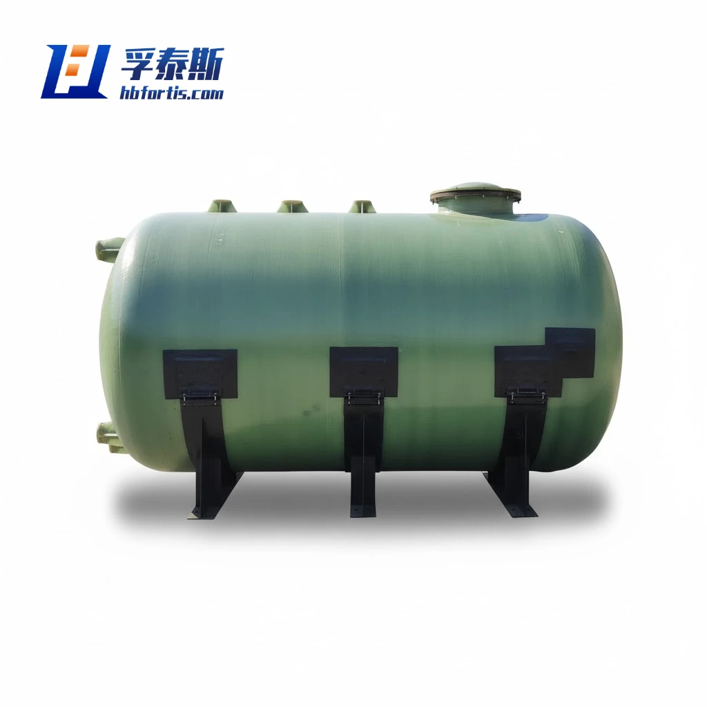 Fiberglass GFRP FRP Horizontal Storage Tank for agricultural fertilizer tanks FT-HST9