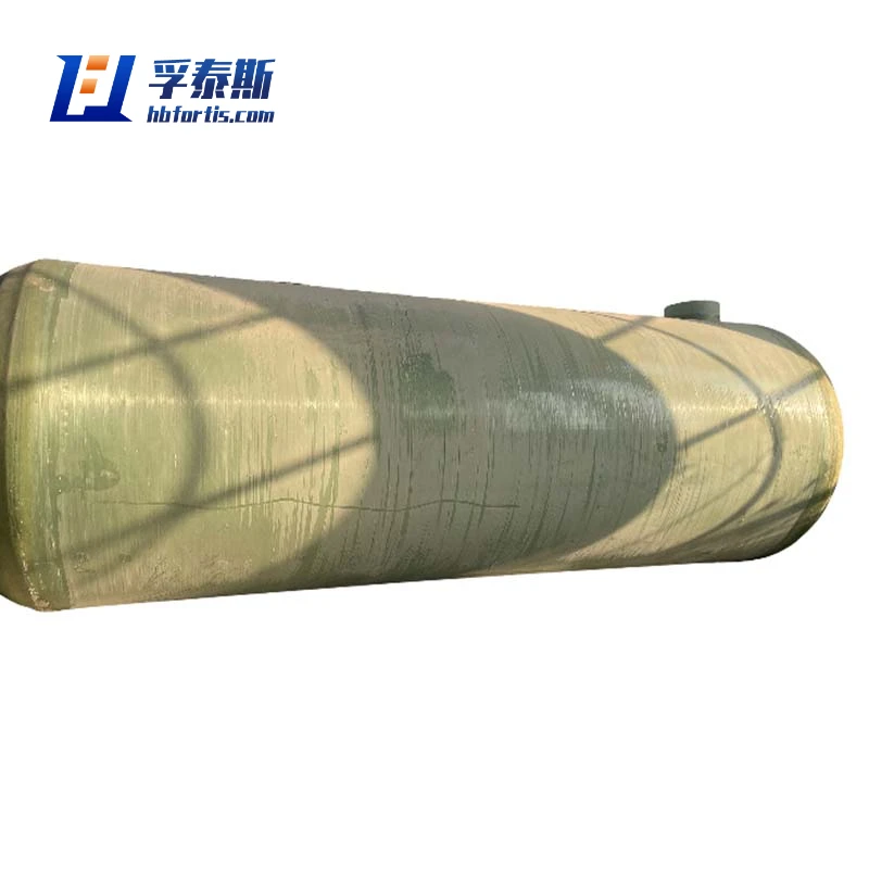 Fiberglass GFRP FRP Horizontal Storage Tank for storage of corrosive liquids FT-HST15a