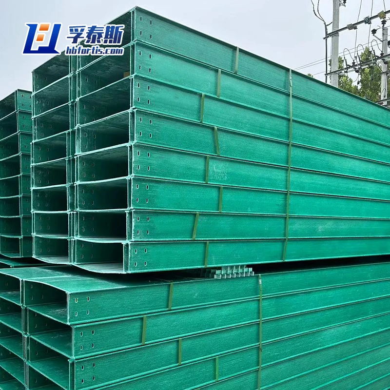 Fiberglass GFRP FRP Cable Trunking for Strongly Corrosive Industrial Marine FT-CT2-4