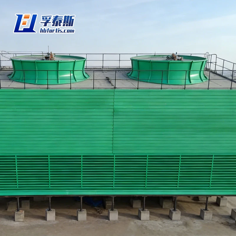 Fiberglass GFRP FRP Square Cross Flow Cooling Tower For Industrial refrigeration HBLG-700
