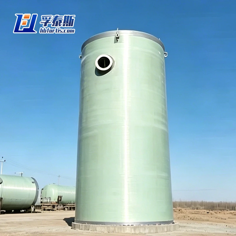 Fiberglass GFRP FRP Integrated prefabricated pumping station for Municipal drainage field FT-PPS3