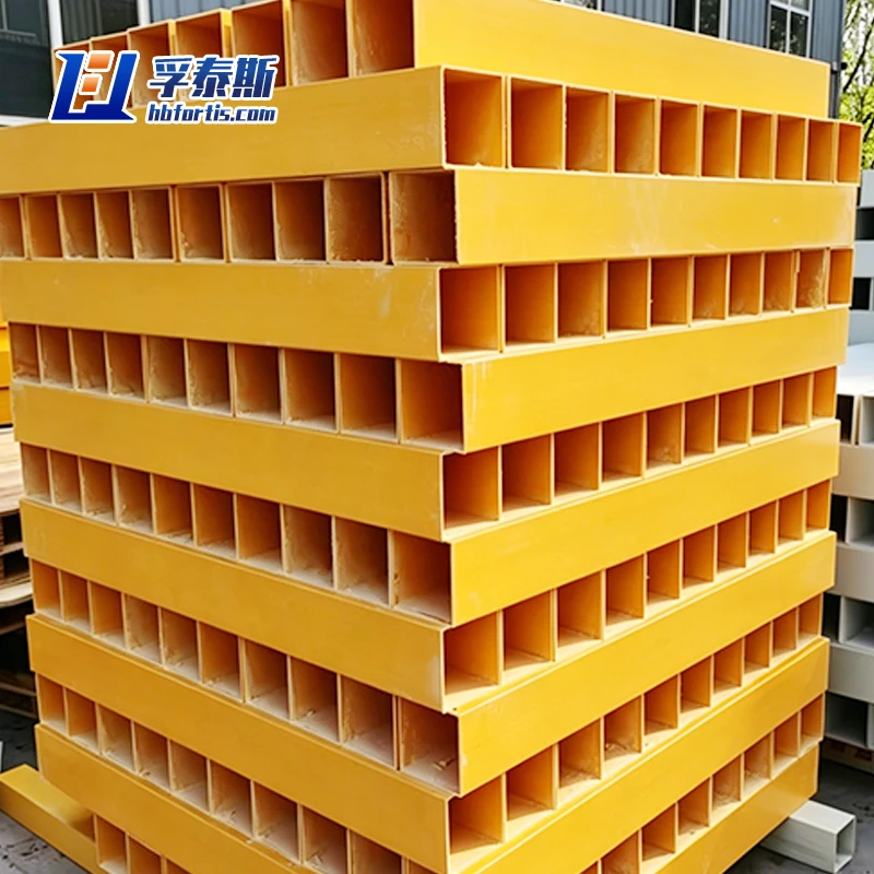 Fiberglass GFRP FRP Square Tube for sewage treatment plants FT-ST80 in China  Supplier