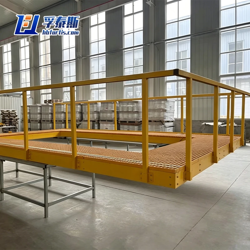 Fiberglass GFRP FRP Grating platform for Natural Gas Platform FT-GP1