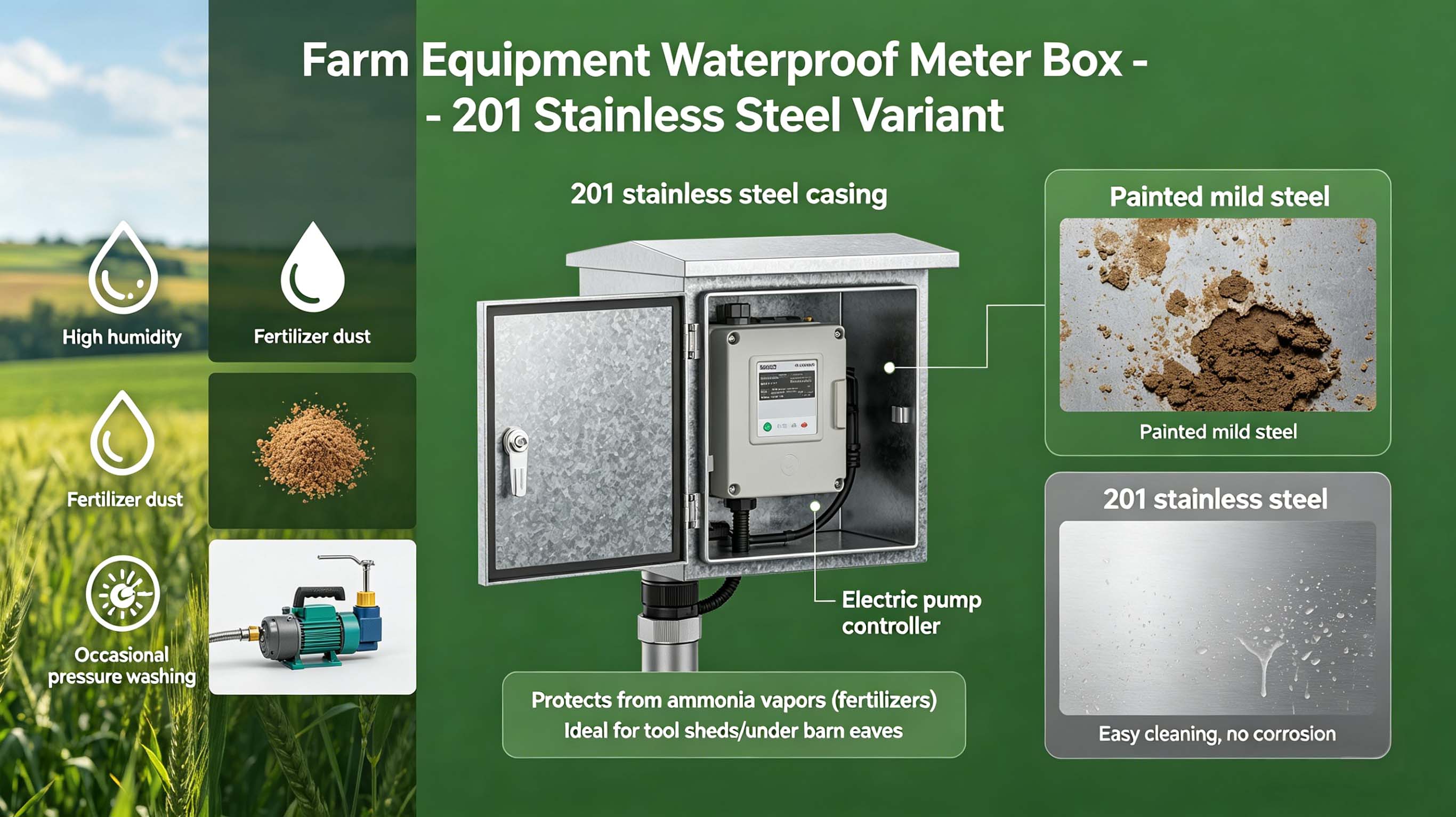 201 Stainless Steel Low Voltage Cable Distribution Box FT-EMC14 to China manufacturer