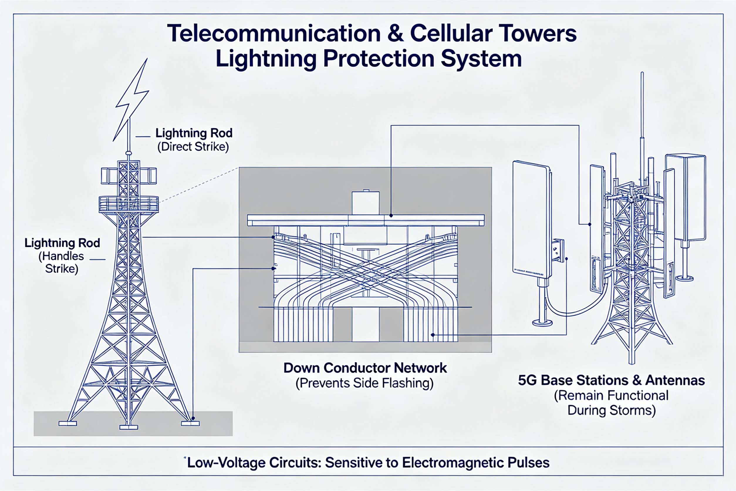 ESE Lightning Rod Early Streamer Emission Air Terminal IEC 62305 Compliant for Building Tower FT-LR1