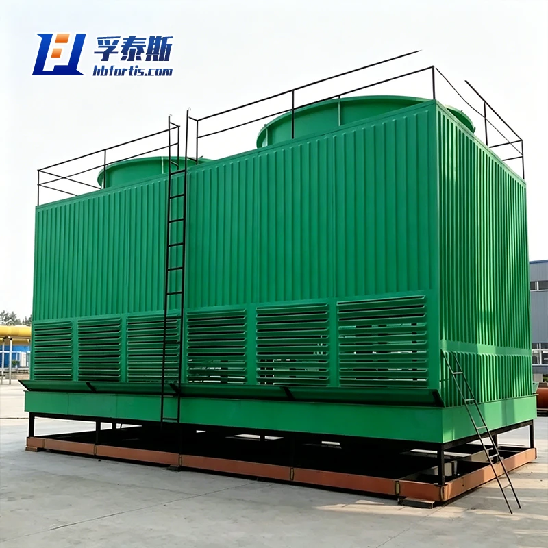 Fiberglass GFRP FRP Square Cross Flow Cooling Tower for HVAC Industrial Process AHBLD-500