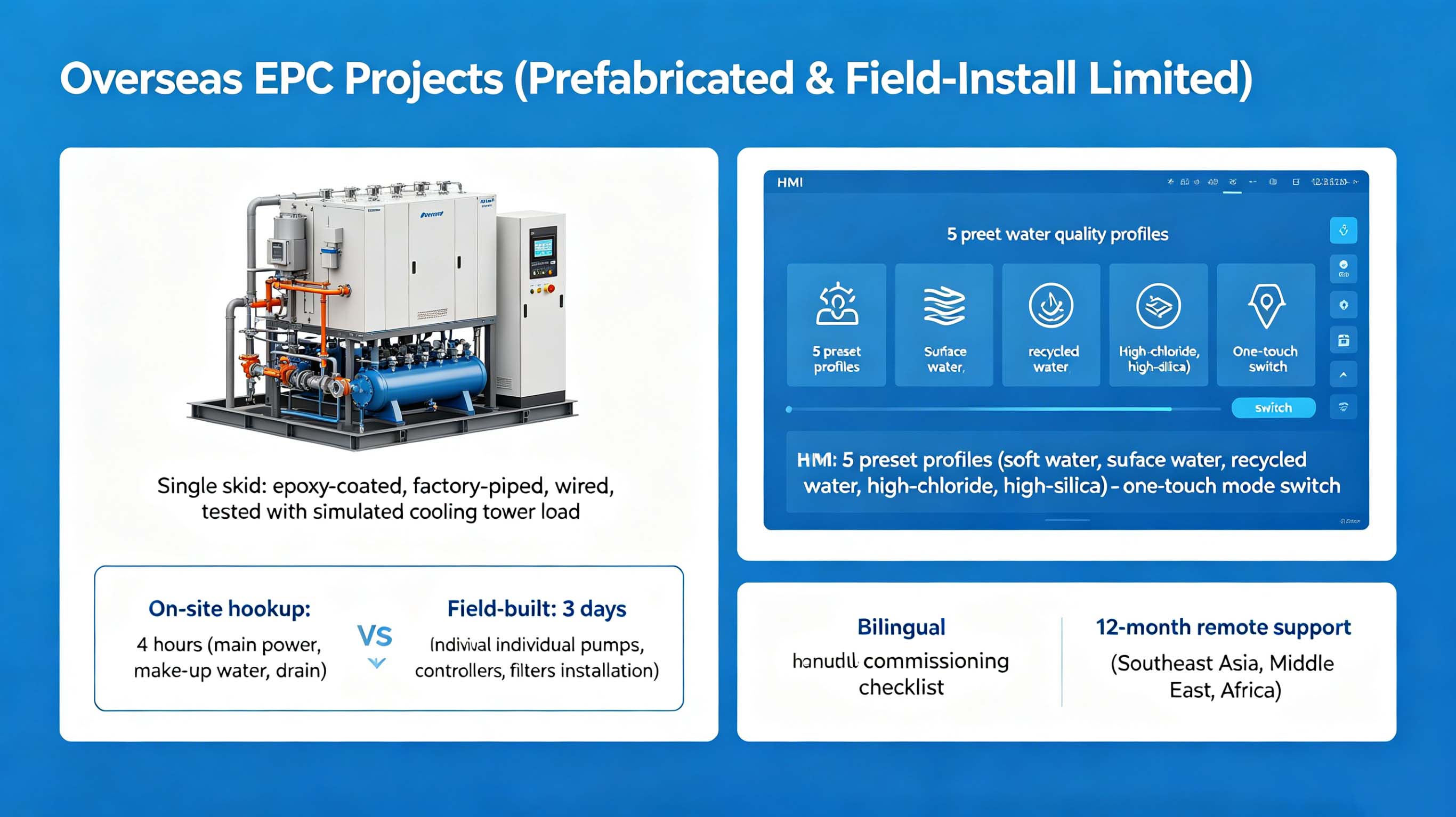 Integrated Closed-Loop Cooling Water Treatment System Scale Corrosion Control for Industrial HVAC