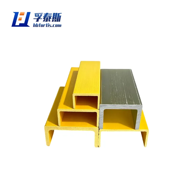 Fiberglass GFRP FRP U-shaped Channel Steel for Chemical Plant Framing &ndash; Non-Conductive Rust-Proof