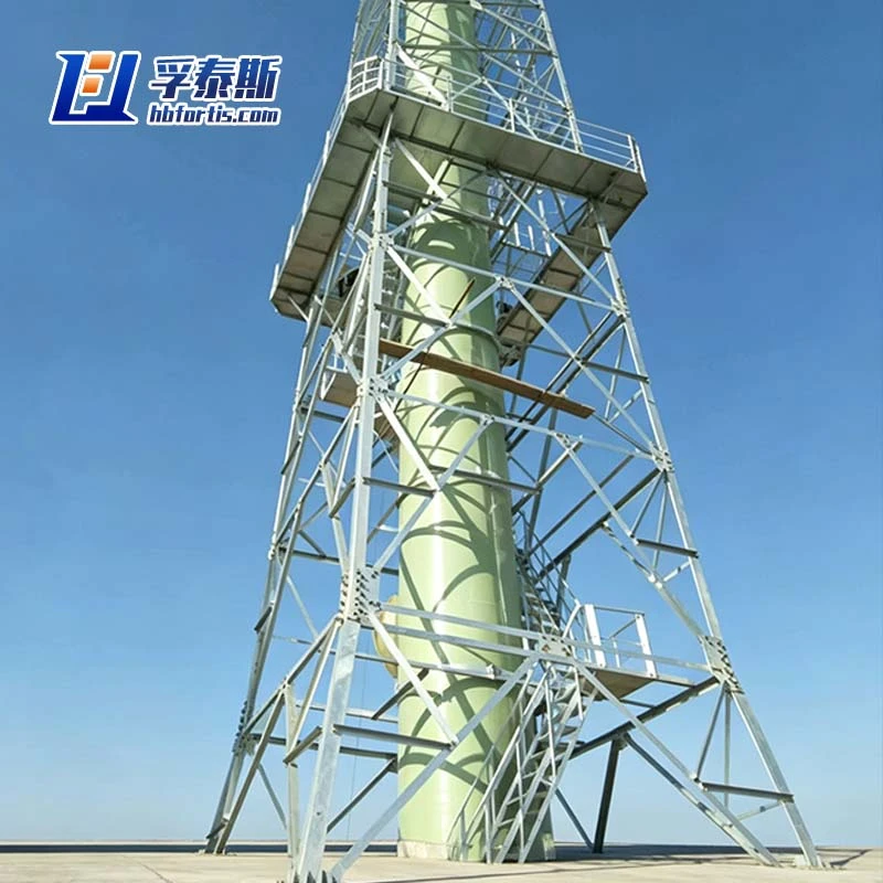 China FRP Scrubber Tower Exporter | Custom Acid/Alkali Gas Scrubbing System |  FT-ST9