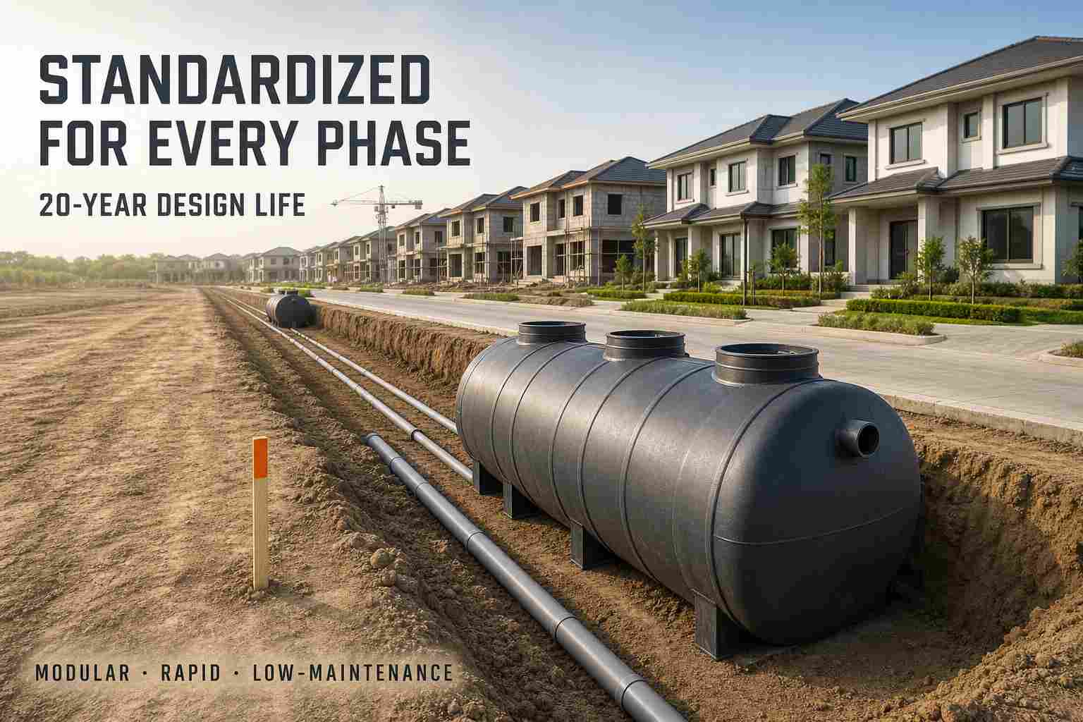 Factory Direct FRP Septic Tank Exporters | Bulk Supply for Resort & Residential Complexes