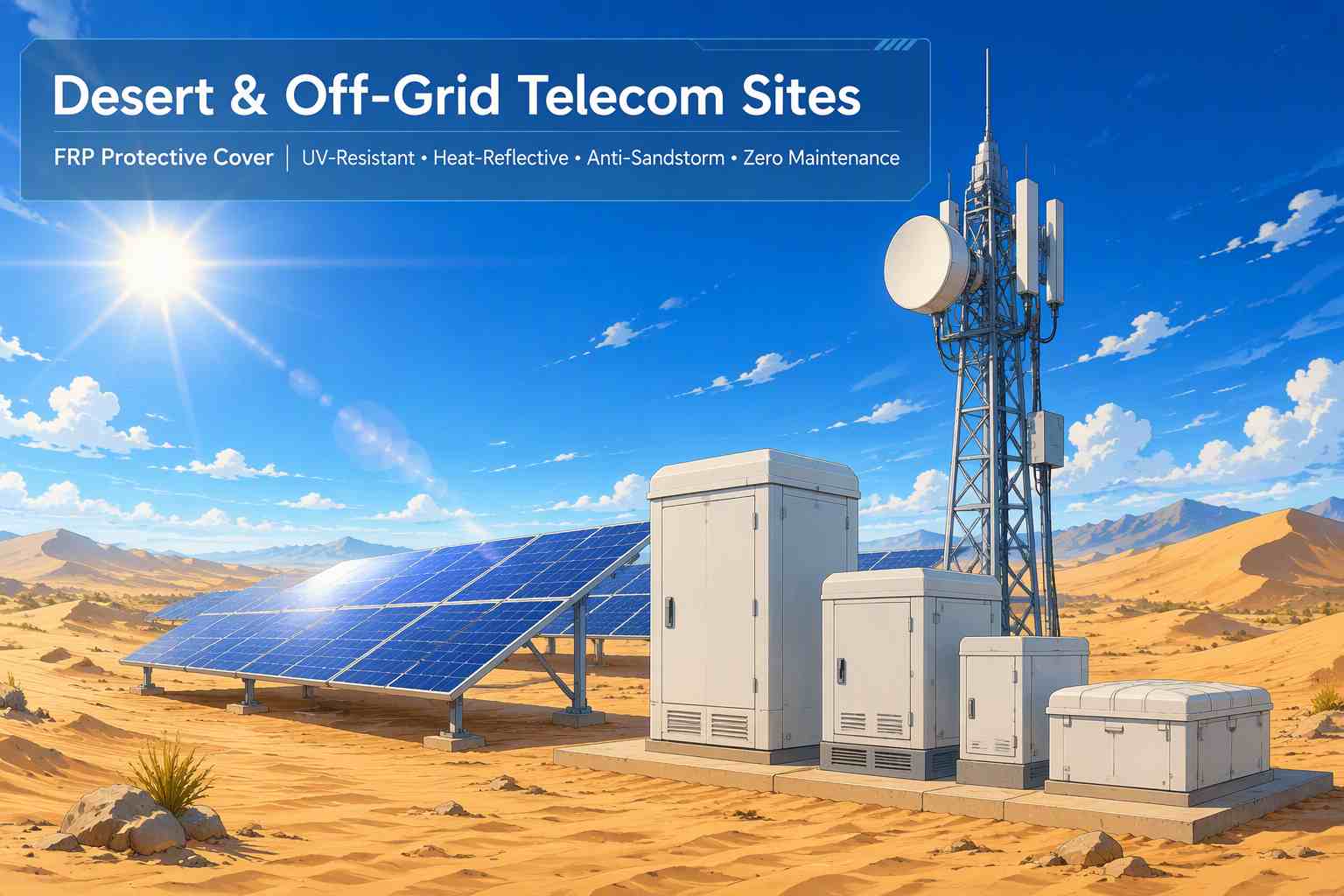 FRP Telecom Protective Cover for 5G Base Stations China Factory Direct Supplier