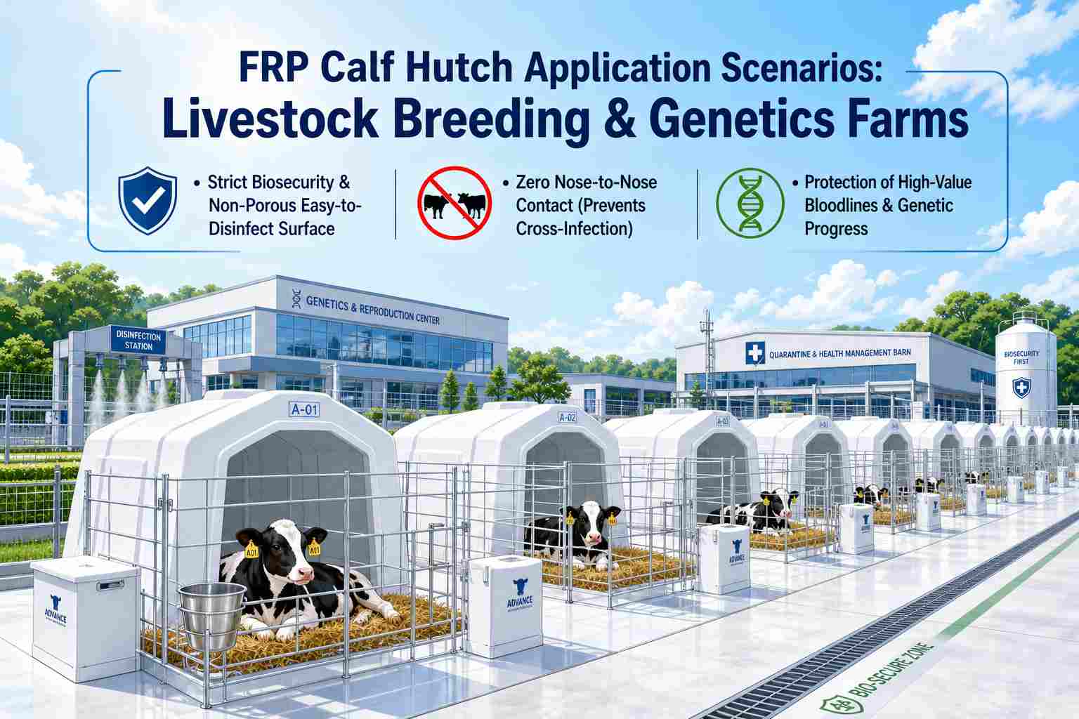 FRP Calf Hutch for Dairy Farm & Livestock Housing | China Factory Direct Exporter
